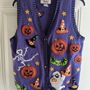 Purple Kitschy Halloween Vest